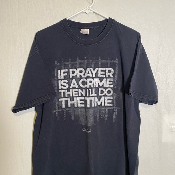 Vintage Scripture Screen Print Tee - Picture 1 of 7